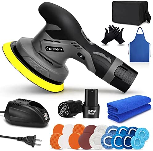 Cordless Car Buffers and Polishers Kit with 2pcs 12V Lithium Rechargeable